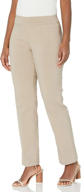 Women'S Wide Band Pull-On Relaxed Leg Pant with Tummy Control