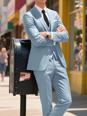 Men’s 3-Piece Slim Fit Suit Set