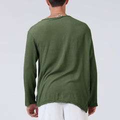 Men'S Summer T-Shirt Cotton Linen Thai Hippie Shirt V-Neck Beach Yoga Top Blouse