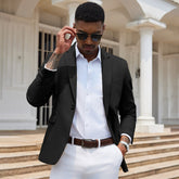 Slim Cotton Woven Blazer