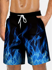 Flame Print Board Shorts