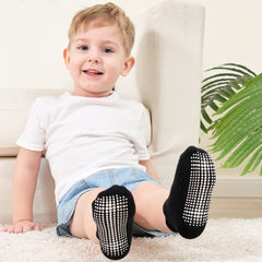 Baby Non Slip Grip Ankle Socks with Non Skid Soles for Infants Toddlers Kids Boys Girls
