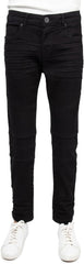 Baby Boys Toddler Jeans, Elastic Waist Biker Moto Distressed Ripped Denim Jeans for Boys & Colored Pants
