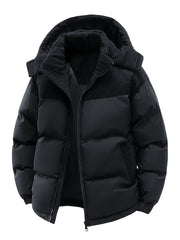 Men’s Heavy-Duty Insulated Winter Hooded Jacket