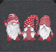 Women'S Christmas Gnome Shirt Xmas Buffalo Plaid Splicing Tshirt Long Sleeve Holiday Tops