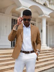 Slim Cotton Woven Blazer