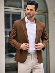 Men’s One-Button Lightweight Knit Blazer