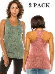 Women Racerback Workout Tank Tops Set