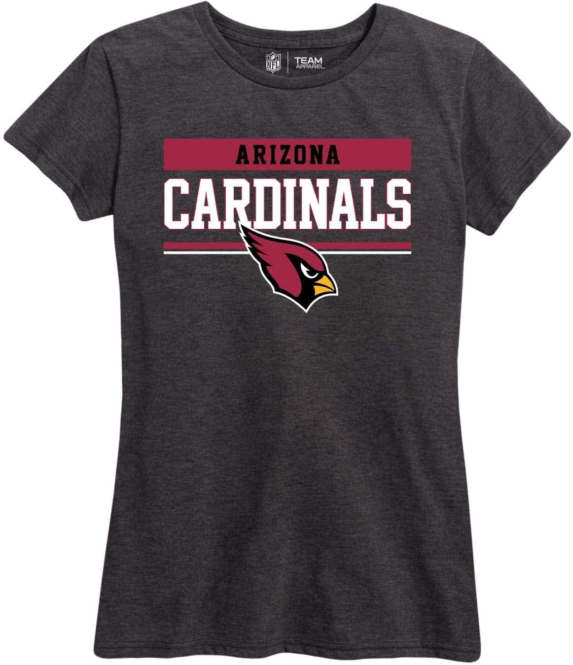 NFL Women'S Team Block Charcoal Tagless T-Shirt - Cotton Blend - Rock Game Day with Perfect Comfort & Style