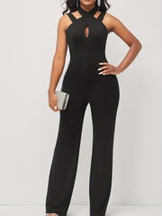 Women Backless Sleeveless Jumpsuit