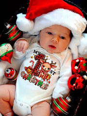 Baby Girl “My 1st Christmas” Winter Romper