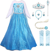 Princess Dress Queen Costume Cosplay Dress up with Accessories