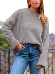 Fuzzy Chunky Knit Pullover