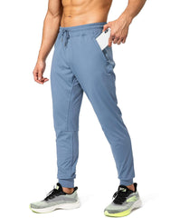 Men'S Sweatpants with Zipper Pockets Athletic Pants Traning Track Pants Joggers for Men Soccer, Running, Workout