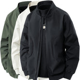 Men’s Lightweight Korean-Style Hooded Windbreaker – 3-Piece Set