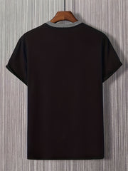 Men’s Rose Color-Block Print T-Shirt