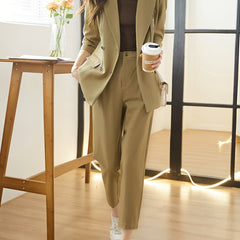 Minimal Elegant Blazer Suit Set