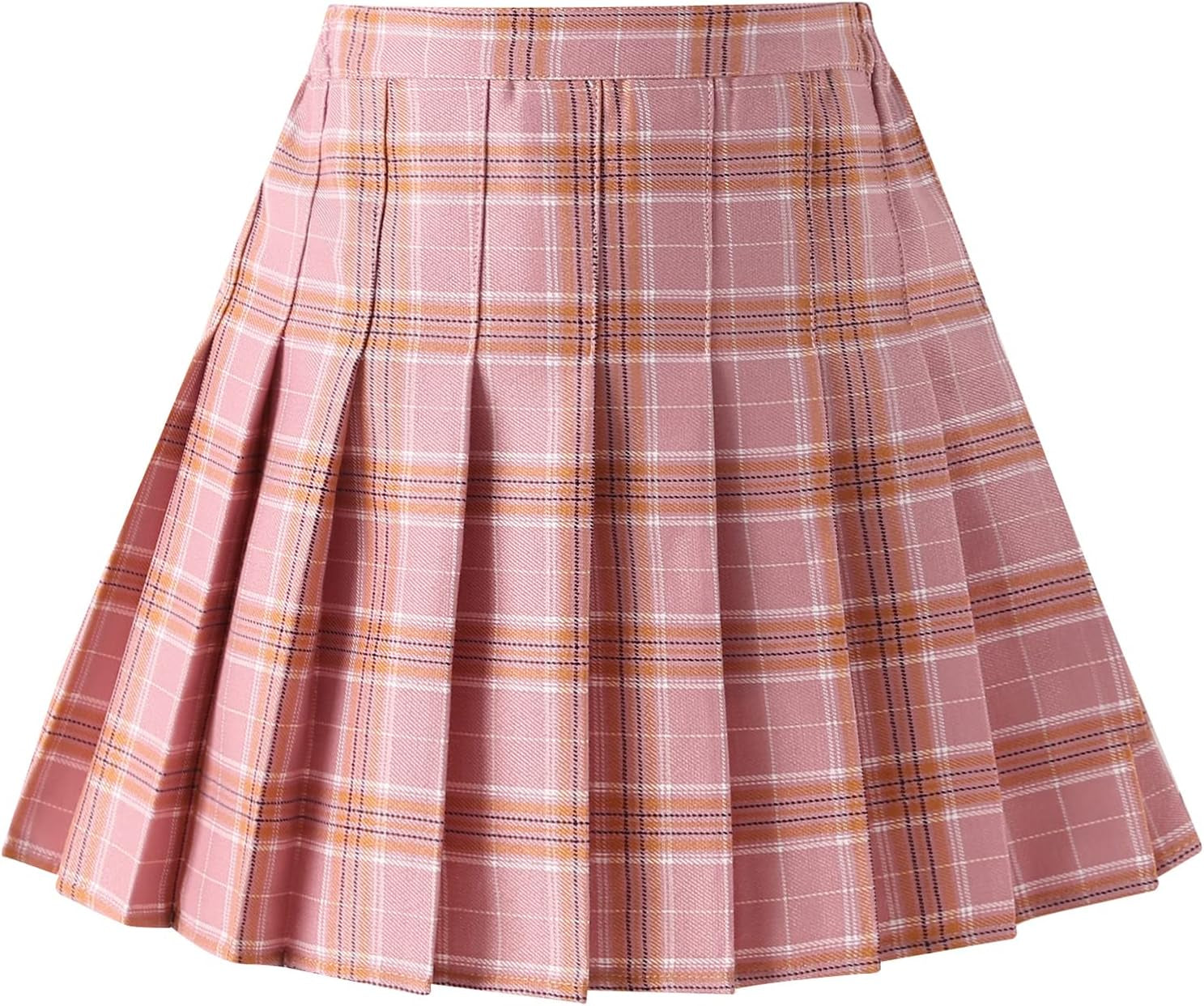 Women'S & Girls' Pleated Plaid Mini Skirt School Girl Skirts Skorts Mom and Daughter Matching Outfits