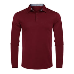 Long Sleeve Male Shirt Turn down Collar Autumn 2021 Pullovers Handsome Solid Color Slim Male Pullover Shirts Top
