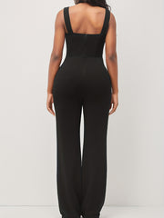 Women Backless Sleeveless Jumpsuit