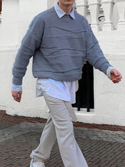 Soft Block Knit Pullover