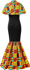 Women'S African Ankara Outfits Attire Kente Print Dresses