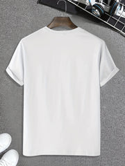 Men’s Geometric Appliqué Crew-Neck T-Shirt