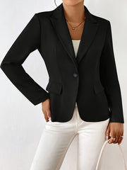 Soft Lapel Office Blazer Womens