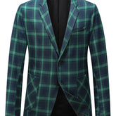 Plaid Summer Woven Blazer