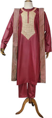 African Mens Clothing Traditional Wedding Attire Embroidery Agbada Boubou Caftan Nigerian Male Clothes Set