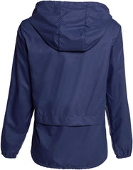 Women'S Lightweight Hooded Raincoat Waterproof Packable Active Outdoor Rain Jacket (S-3XL)