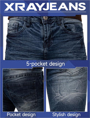 CULTURA Boys Pants, Big Boy & Little Kids Stretch Slim Fit Jeans for Boys Size 4-20