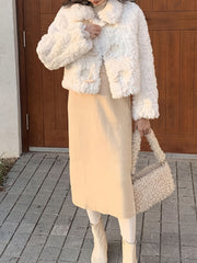 Women’s Plush Full-Length Winter Coat