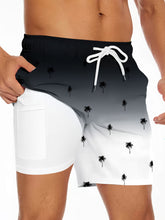 Men’s Gradient Palm Print Board Shorts