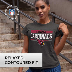 NFL Women'S Team Block Charcoal Tagless T-Shirt - Cotton Blend - Rock Game Day with Perfect Comfort & Style