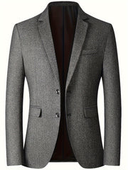 Slim Single Woven Blazer