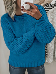 Rib Knit Crew Pullover