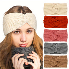 Women’s Cable Knit Winter Headband Set (4 Pieces)