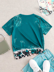 Leopard Letter Summer Tee