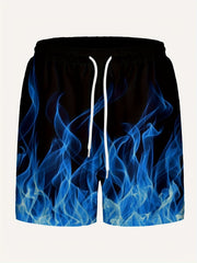 Flame Print Board Shorts