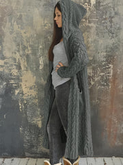 Cozy Hooded Knit Cardigan