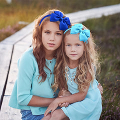 Girls’ Bow Headband Set – 15 Pieces