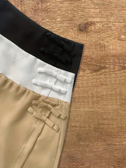 Elegant A-Line Short Skirt with Zipper Detail