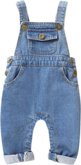 Baby Boy Girls Outfit Infant Denim Romper Jumpsuit Newborn Jeans Overalls