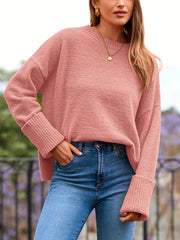 Fuzzy Chunky Knit Pullover