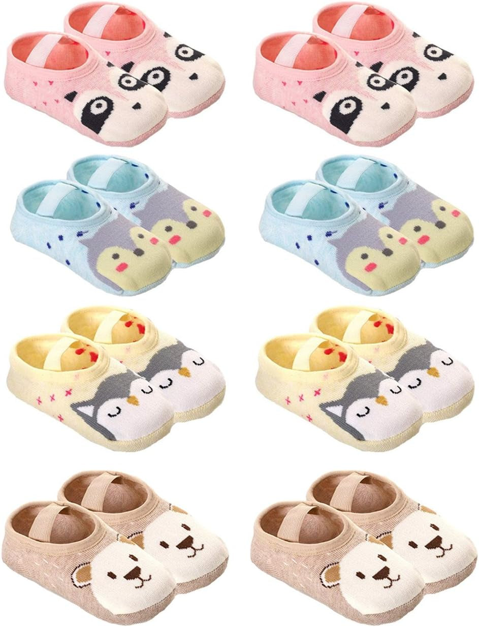 Baby Toddler Non-Skid Socks Little Girls Cute Cartoon Floor Socks 8-36M