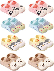 Baby Toddler Non-Skid Socks Little Girls Cute Cartoon Floor Socks 8-36M