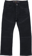 Baby Boys Toddler Jeans, Elastic Waist Biker Moto Distressed Ripped Denim Jeans for Boys & Colored Pants