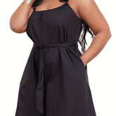 Plus Size Floral Detail Wide Leg Jumpsuit