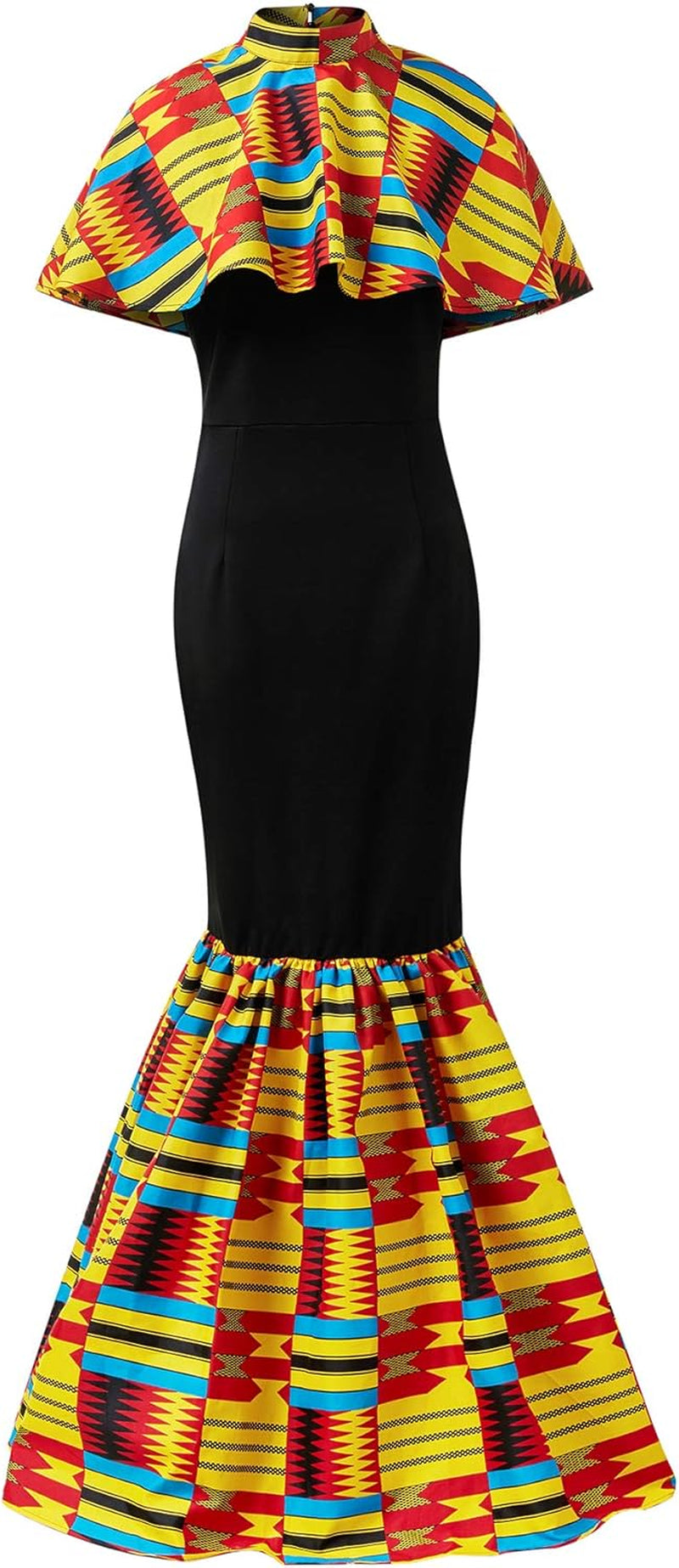 Women'S African Ankara Outfits Attire Kente Print Dresses